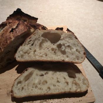 Connie Sourdough bread first slice