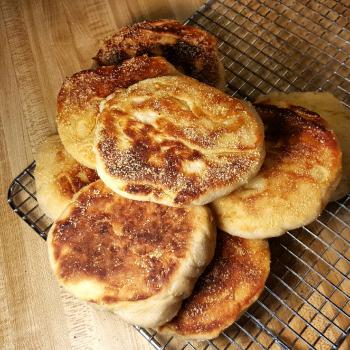 Esther Crumpets, English muffins, pizza first overview