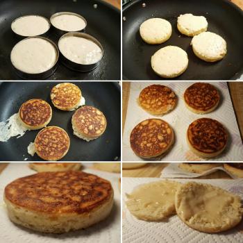 Esther Crumpets, English muffins, pizza second overview