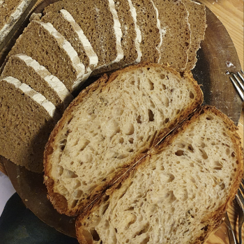 Patagonia Bread first slice